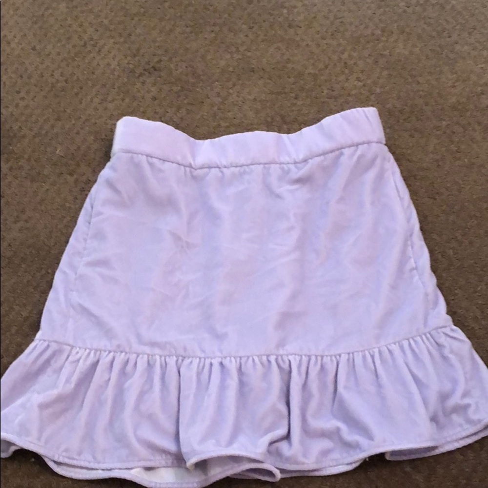 Lilac Velveteen J Crew skirt BNWT!!!